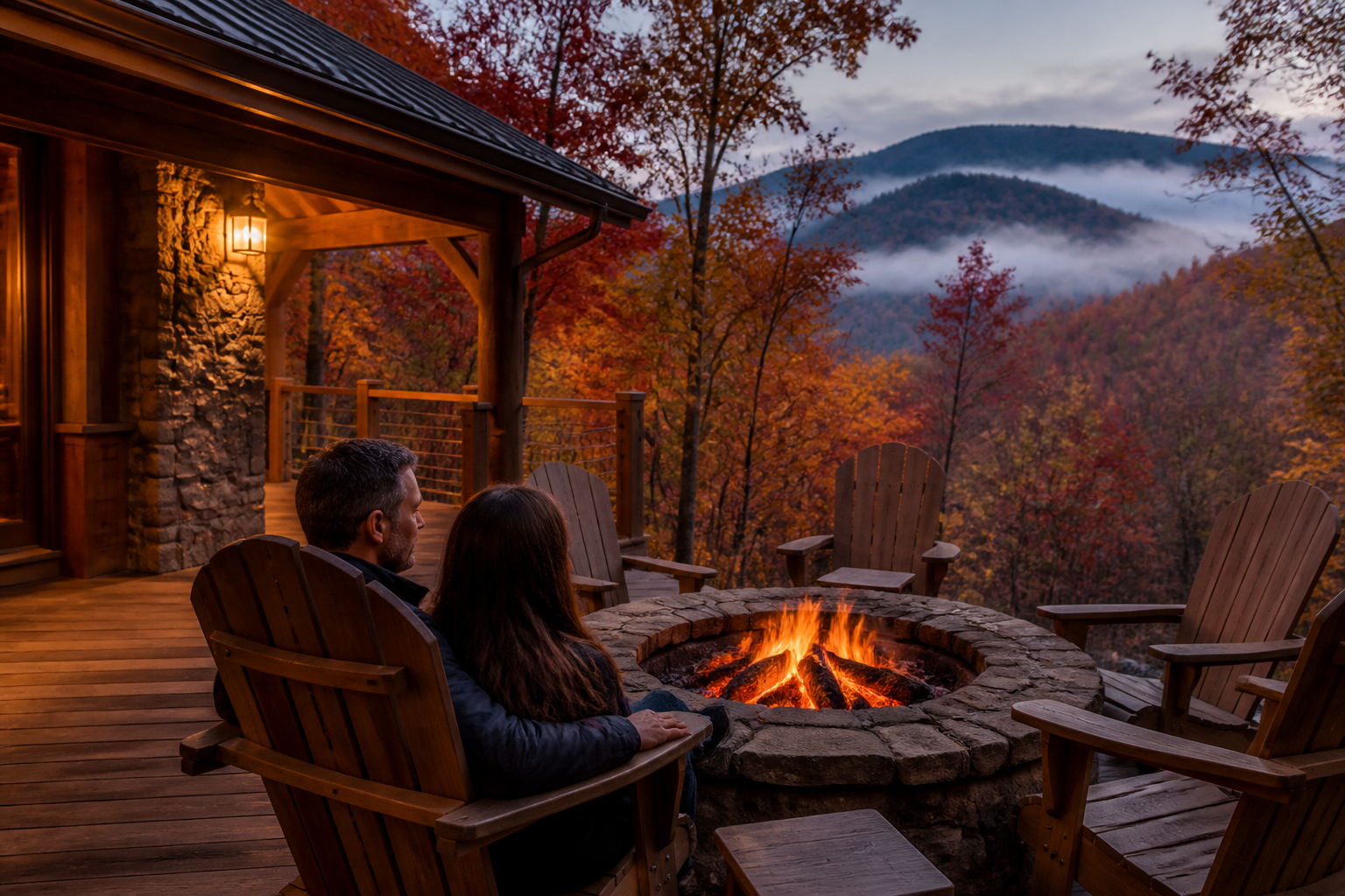 Cozy vacation rental cabin nestled in the Blue Ridge Mountains near Asheville NC