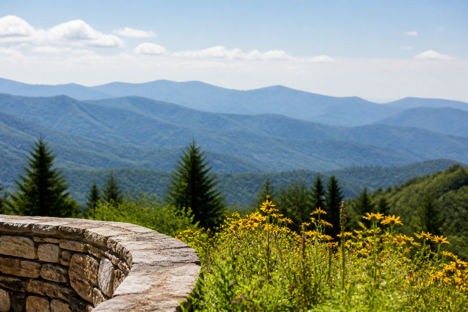 Asheville NC skyline framed by Blue Ridge Mountains, a standout 2026 vacation destination