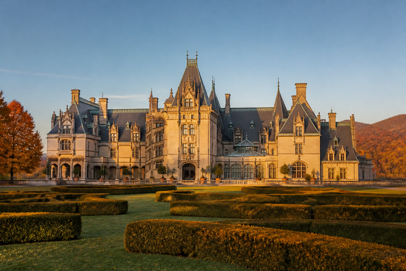 Visitors exploring the Biltmore Estate and outdoor attractions in Asheville NC