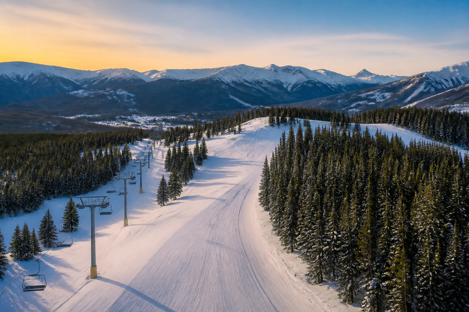 Scenic view of Breckenridge, Colorado mountain town, a top 2026 vacation destination