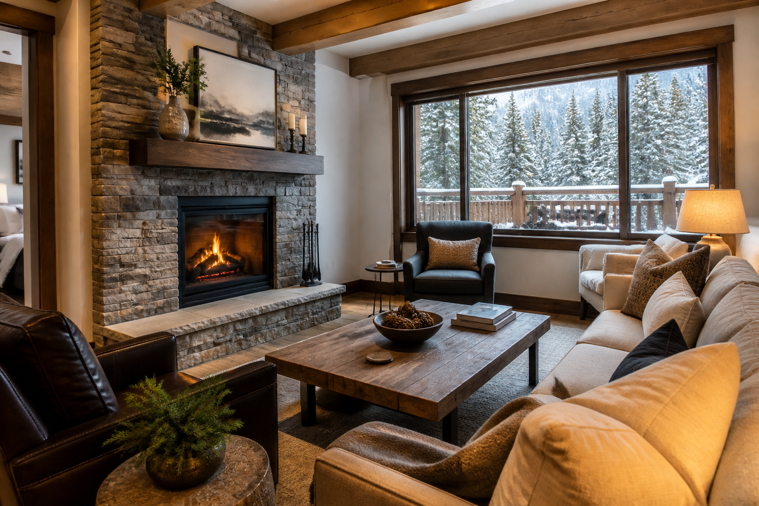 Cozy Breckenridge vacation rental condo near Main Street with mountain views