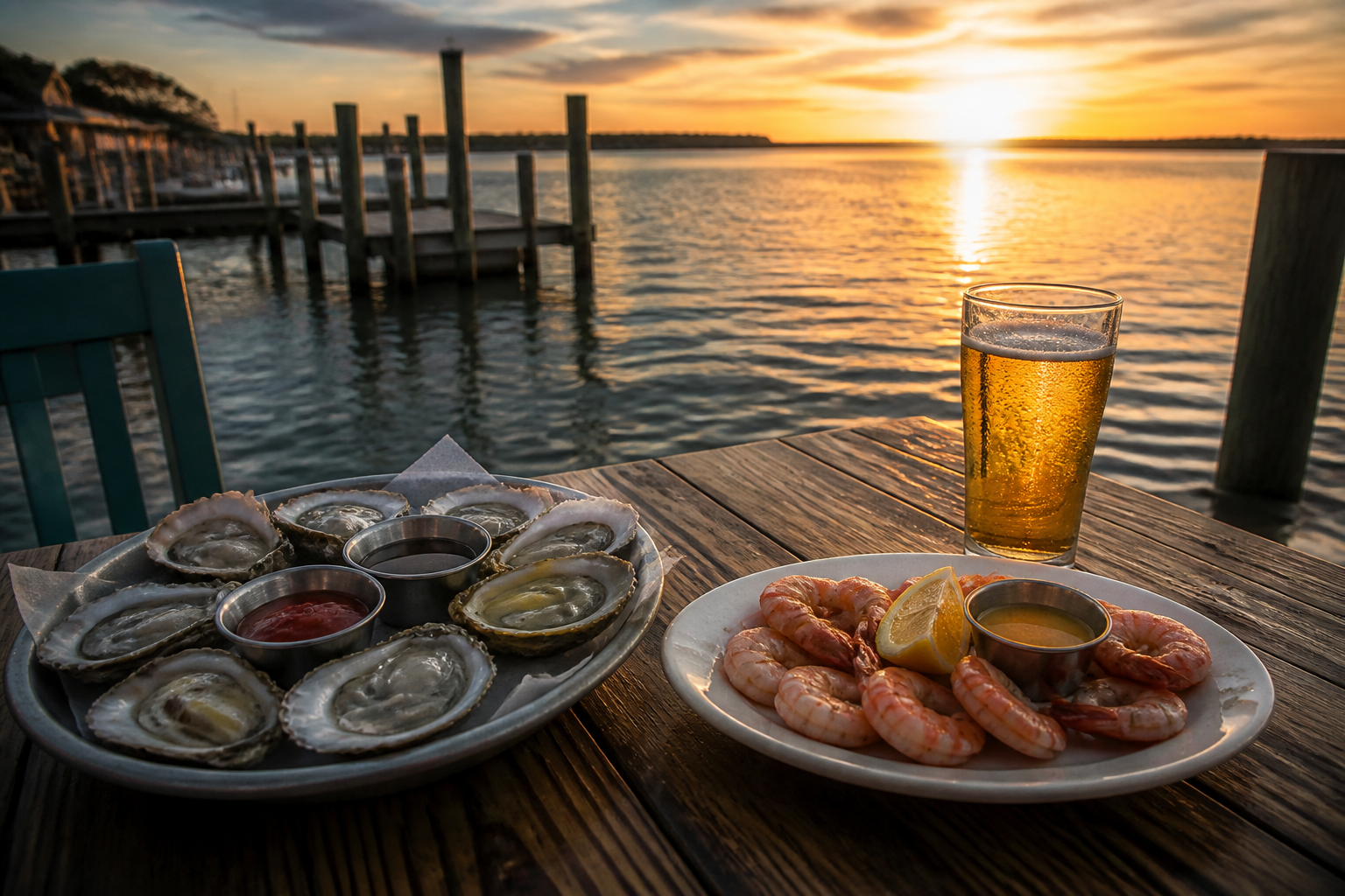 Waterfront restaurant and nightlife scene at Fort Walton Beach Florida on the Emerald Coast