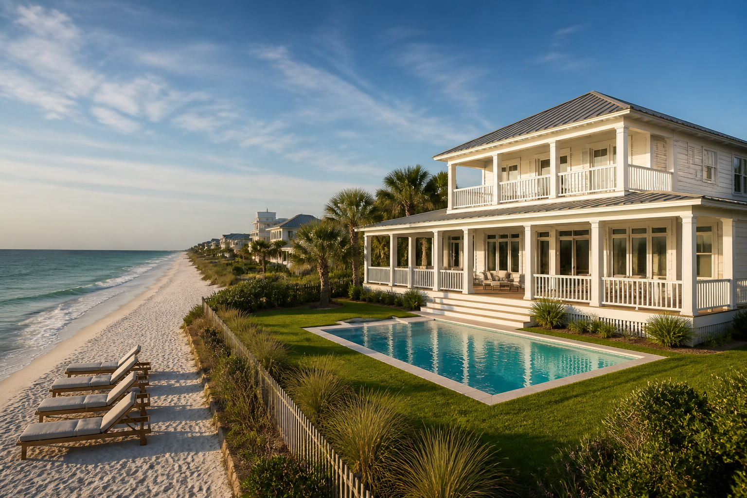 Beachfront vacation rental property in Fort Walton Beach FL with Gulf of Mexico views
