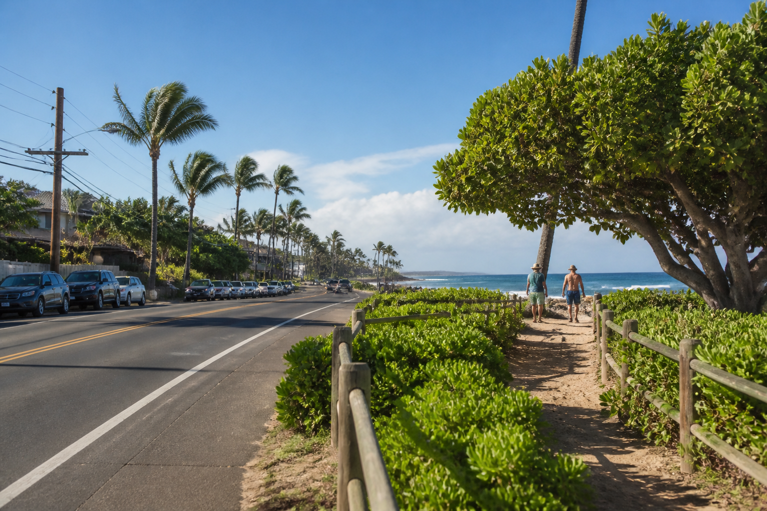 Kihei shuttle stop for getting around South Maui without a rental car