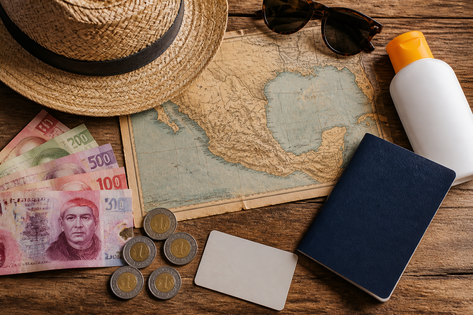 Traveler reviewing a Mexico trip itinerary and map, illustrating essential 2026 travel planning tips