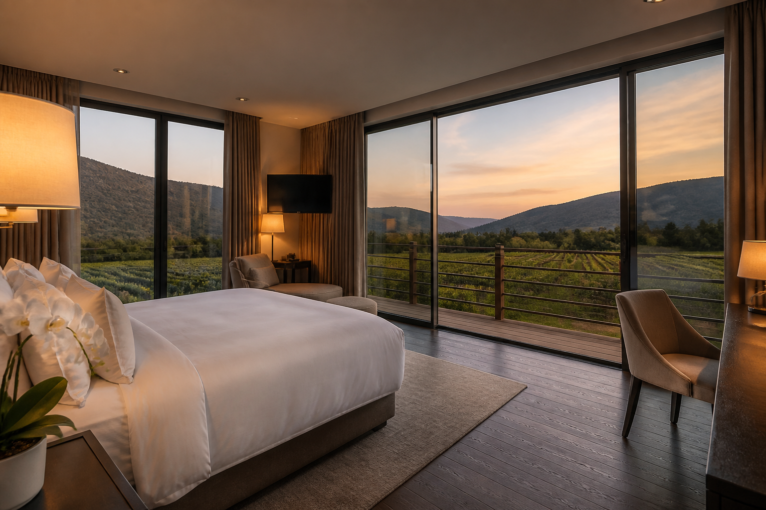 Boutique hotel on the Monterey Bay waterfront with ocean views and California coastal setting