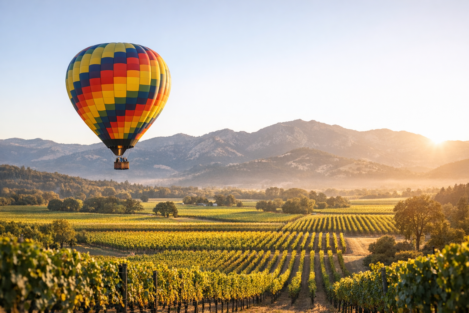3. Napa Valley, California: Wine Country from 1,000 Feet