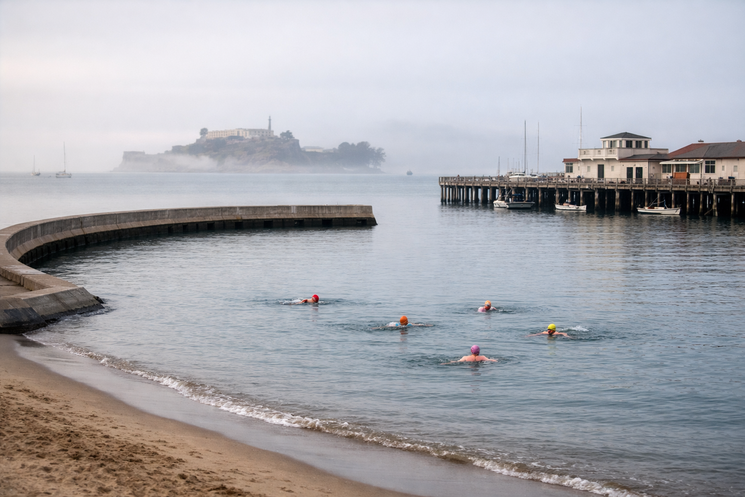 Aquatic Park Beach: Cold-Water Swimming and Maritime History