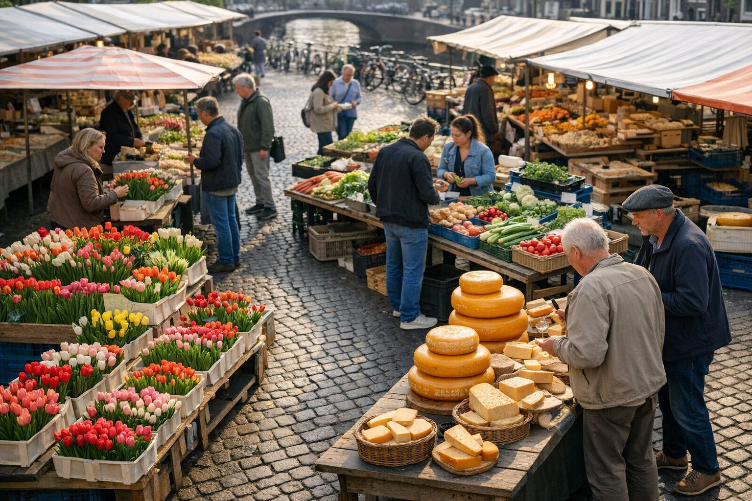 Amsterdam Food, Markets, and the Brown Café Culture