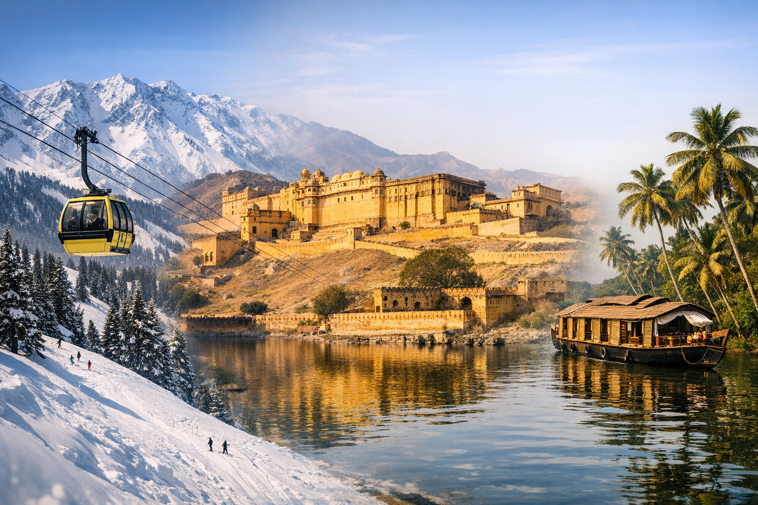 Winter Travel in India: Best Destinations from Snowy Himalayas to Sunny Beaches