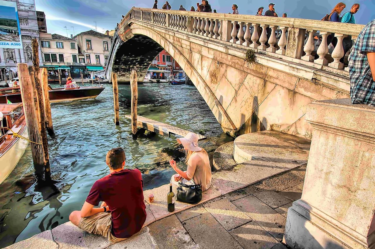 romantic destination Venice Italy